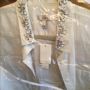 Embellished J Crew Blouse